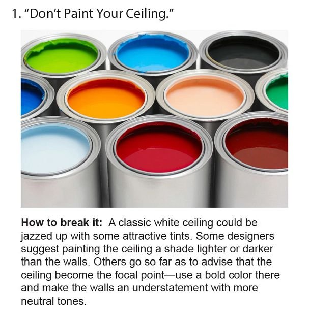 7 Interior Design Rules to Break