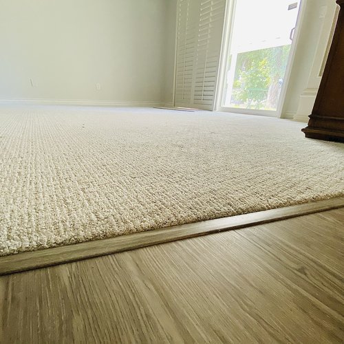 closeup of carpet flooring in home office - Castillo's Carpet Shack in Riverside, CA