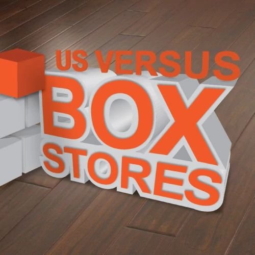 Us vs Box stores - Castillo's Carpet Shack in Riverside, CA